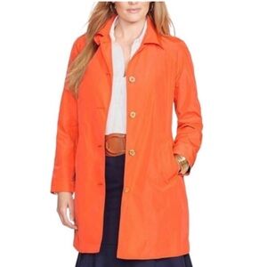 HP Ralph Lauren Lightweight Orange Trench Coat